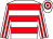 White, red hoops, striped sleeves (Mr L Halley)