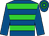 Royal blue, lime hoops, royal blue sleeves (Halo Racing Services Pty Ltd & Partner)